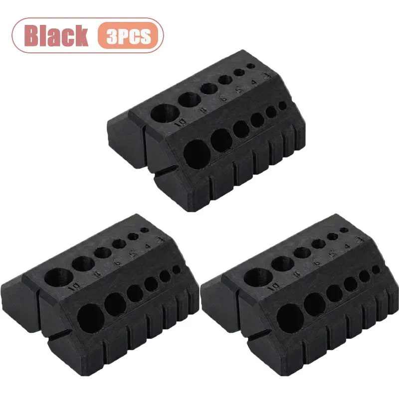 1-20PCS 3D Printed Drill Guide Tool Portable Drill Bit Alignment Jig for Woodworking Precise Positioning DIY Woodworking Helper Oasis Select Black-3PCS