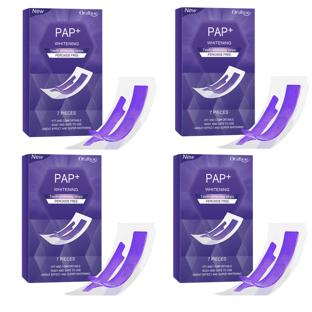 Purple Teeth Whitening Strips Bleaching Stains Remove Oral Whitening Supplies Tooth Stickers Remove Stains Care Stripes Oasis Select 4box (28pcs)