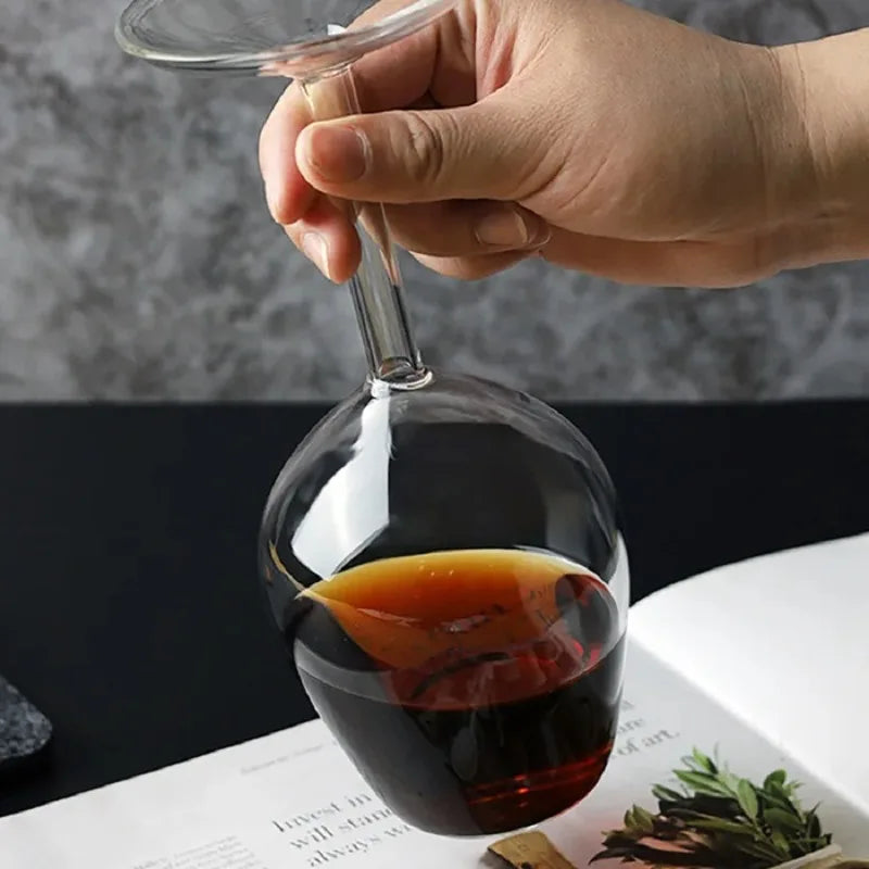Upside Down Wine Glass Unique Cocktail Spirits Cup Stylish Glassware for Home Bar Party Restaurant Use Oasis Select