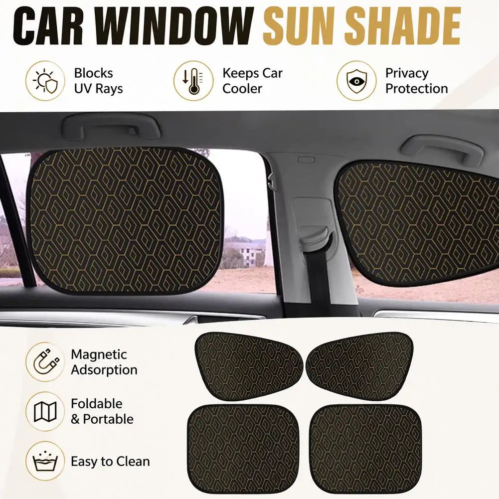 Car Side Window Sunshade UV Block Static Cling – 2 Pack Car Window Sunshade Oasis Select