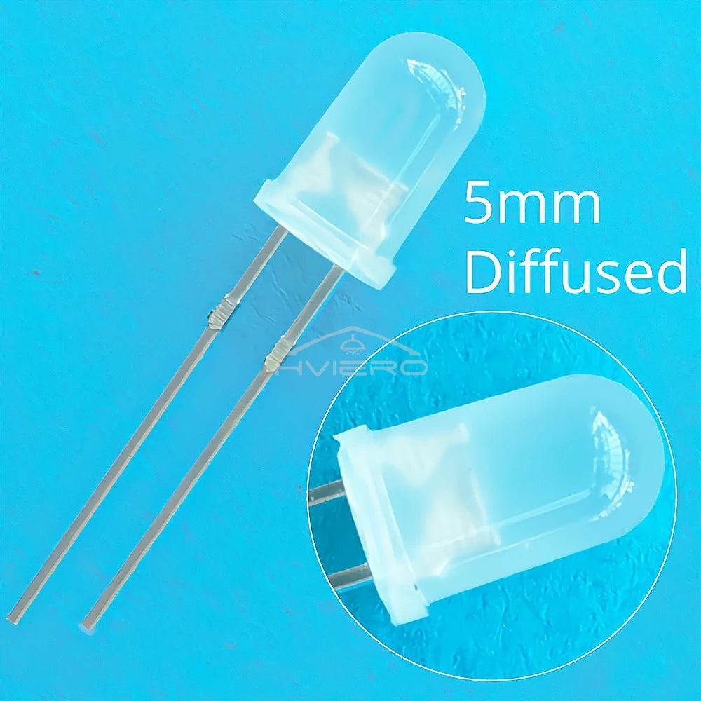 1000Pcs 5mm Diffused LED Diodes – 6-Color DIY Lighting Kit