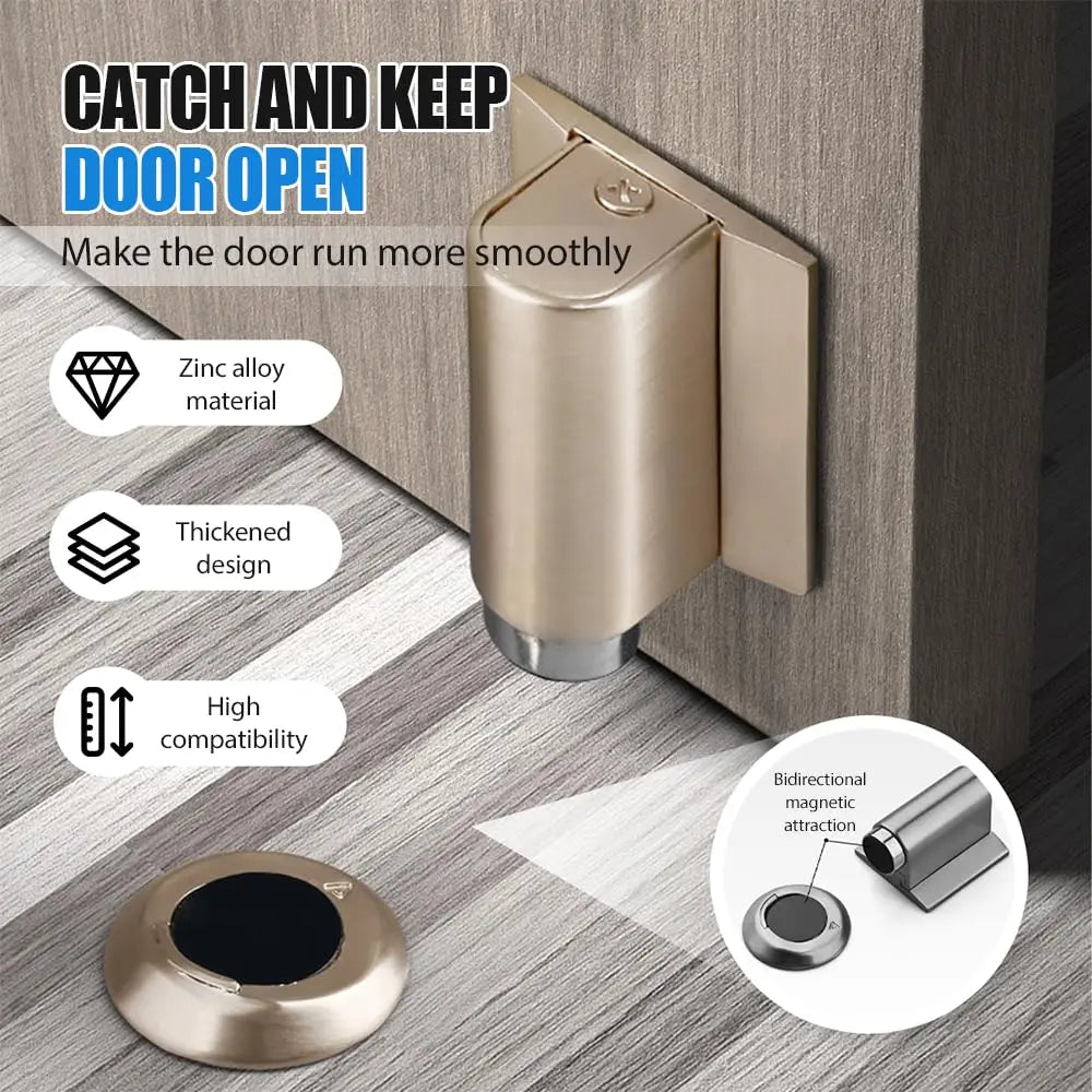2026 New Magnetic Door Stopper - Heavy Duty No Drill Invisible Door Wedge for Bottom of Door, Keep Doors Open Oasis Select