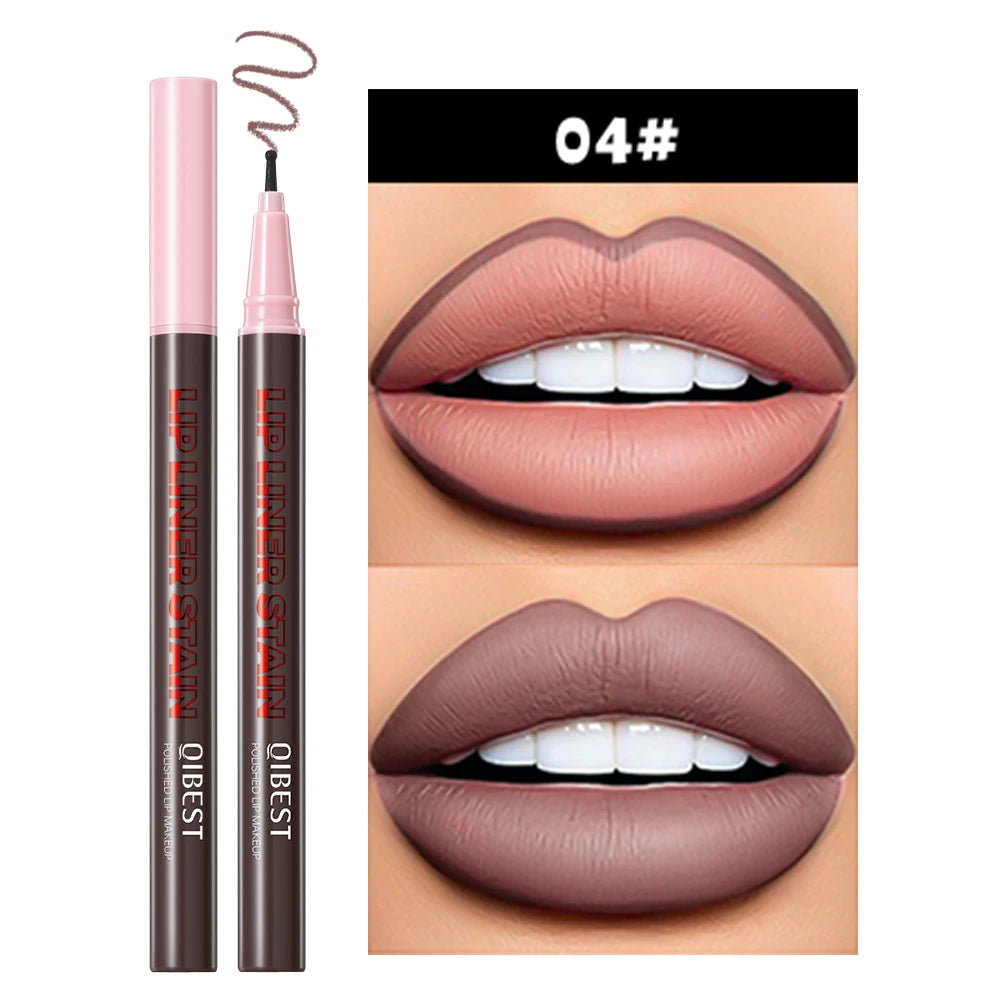 QiBest Matte Liquid Lip Liner Pen – Waterproof, Long-Lasting