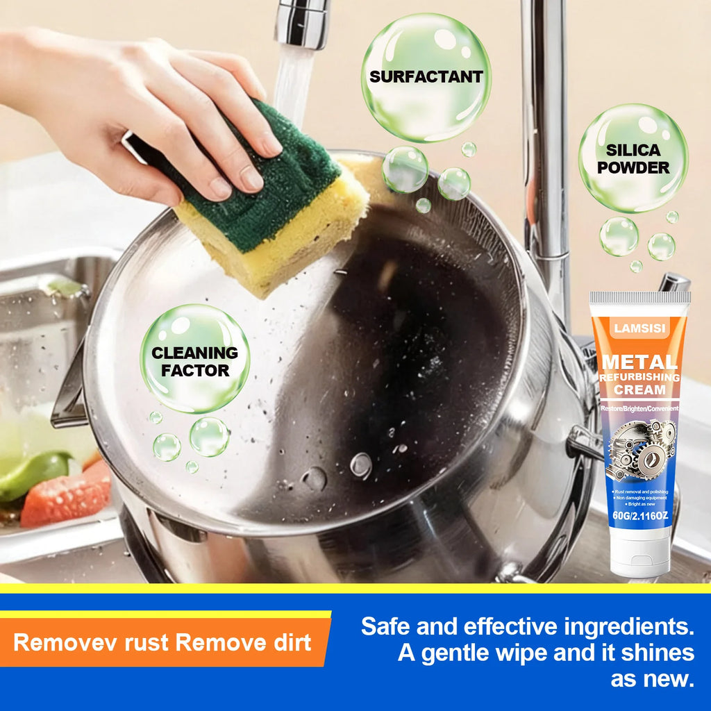 Metal Refurbishing Cream 60g – Polish, Restore & Protect Metals