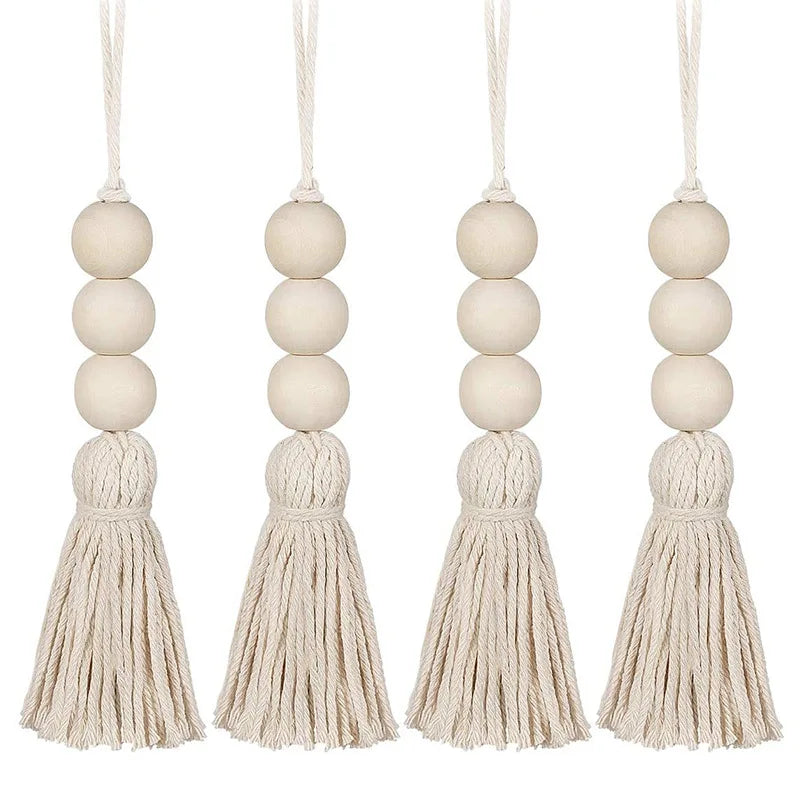 4/8Pcs Tassel Ornaments DIY Crafts Modern Boho Hanging Decorations Tassel Pendants for Backdrop Dorm Bedroom Curtain Home Decor Oasis Select 4