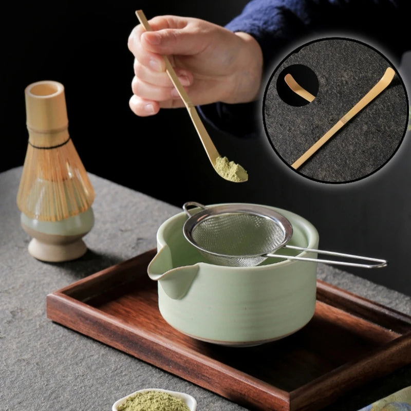 3PCS Tea Set Brush Matcha Whisk Tea Spoon Set Simply Chinese Style High Quality Bamboo Japanese Teaware Set Tea-making Tools Oasis Select