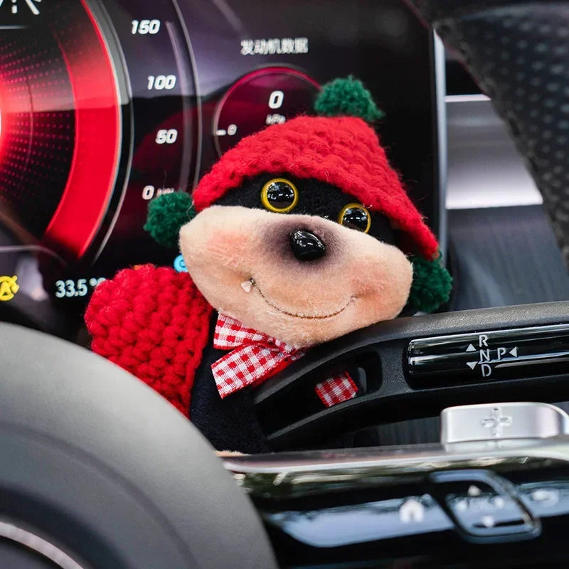 New Car Decor Bee Dog Doll Cars Central Control Screen Display Ornaments Screen Decoration Car Interior DecorAccessories Oasis Select Style10
