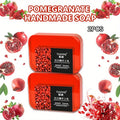 2PCS Pomegranate Handmade Soap, deep cleansing and bathing for the whole body, replenishes moisture and nourishes the skin Oasis Select 140g