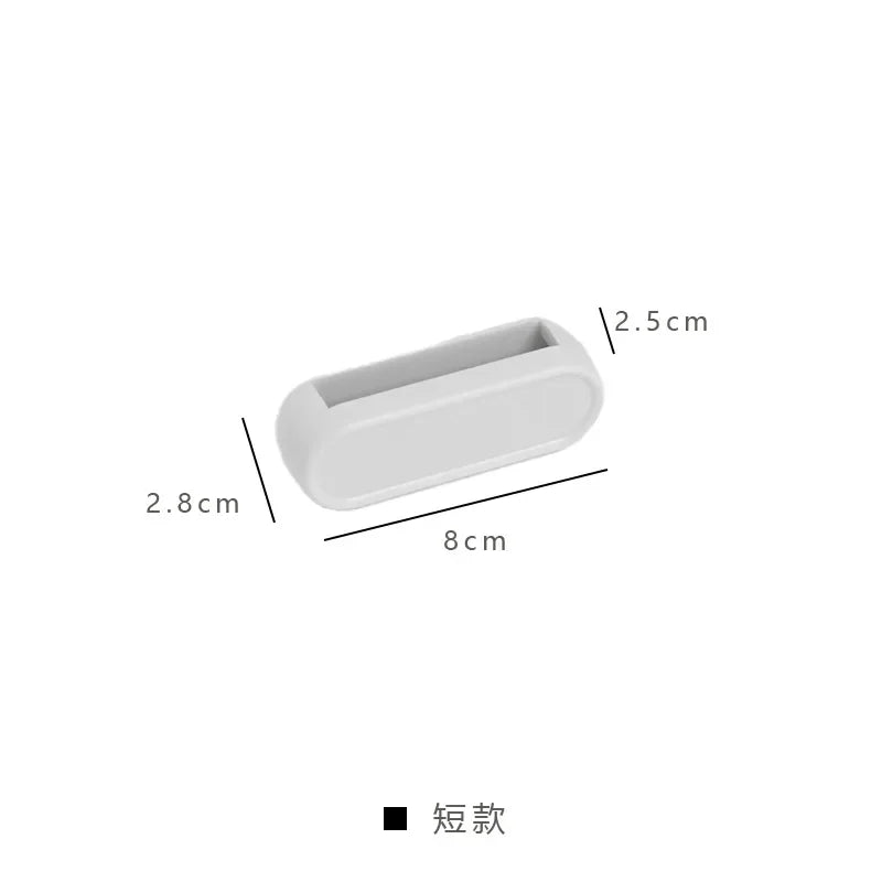 Adhesive Bathroom Organizer No Drill Toothpaste Holder Wall Mounted Storage Clip for Tubes and Facial Cleanser Bottles Oasis Select small
