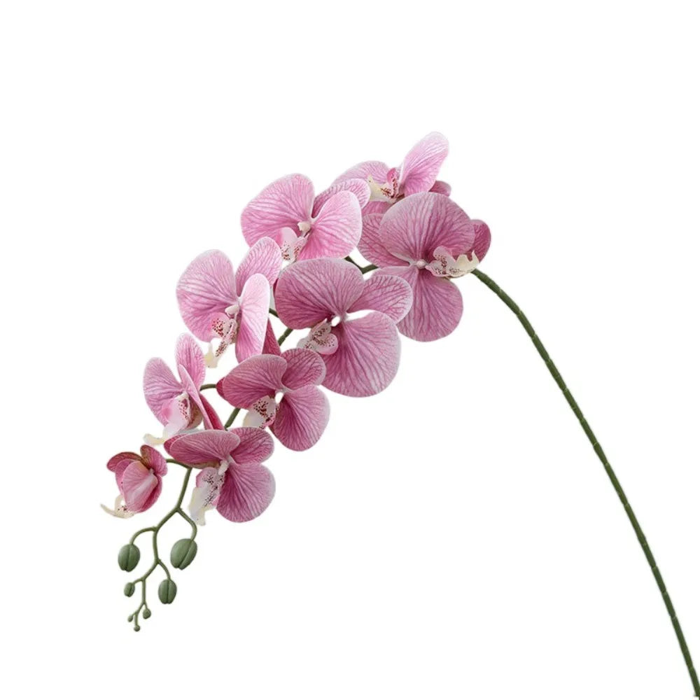 9-Head Artificial Phalaenopsis Orchid Branch | Real Touch Flowers