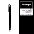 Pen erasers, square and round nibs, eraser pens, pencil erasers, automatic erasers, art erasers for drawing, precision erasers Oasis Select black rectangle
