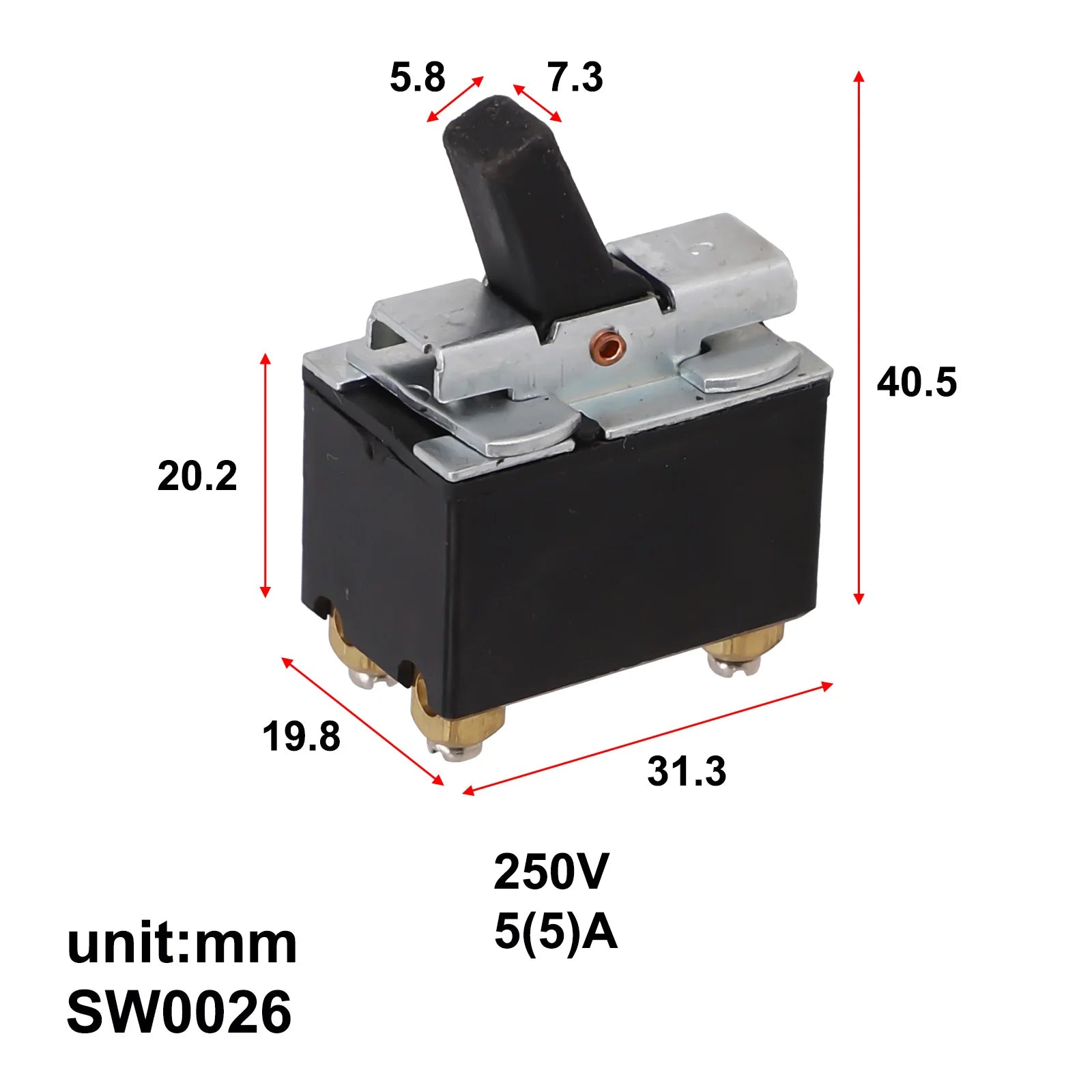 Power Tool Switch Angle Grinder Switch Cutting Machine Switch AC250V 5A Angle Grinder Switch Pushing The Button Oasis Select
