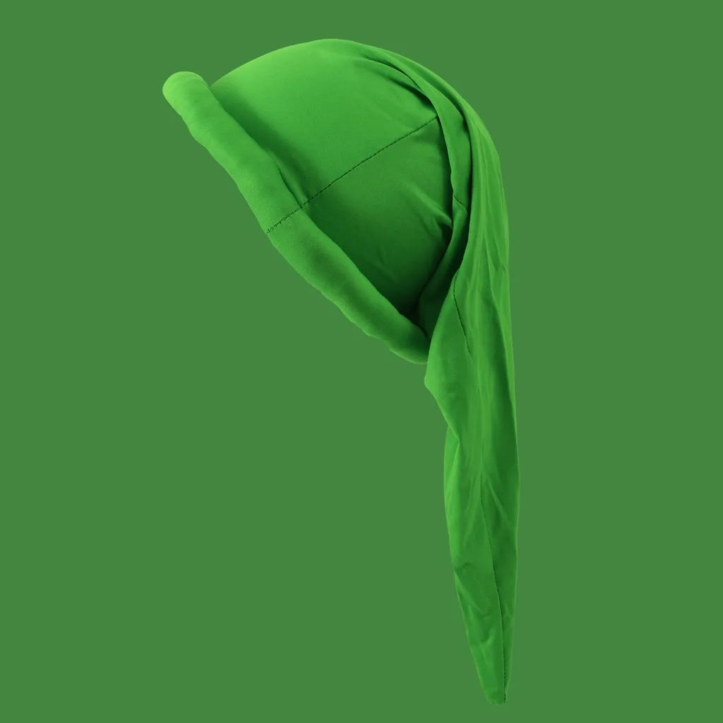 Solid Color Long Tail Hat Lightweight Elastic Cosplay Hat Christmas Costume Cap High Elasticity Holiday Costume Hat For Theme Oasis Select Green