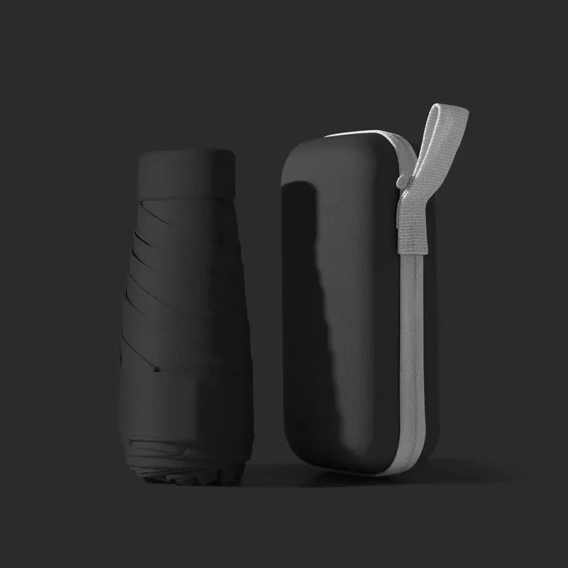 Mini Umbrella Capsule Dual-Use Sunny And Rainy Mode Rainproof Sun Protection Portable Outdoor Travel Parasol for Traveling Oasis Select 1pc 4 6K iron