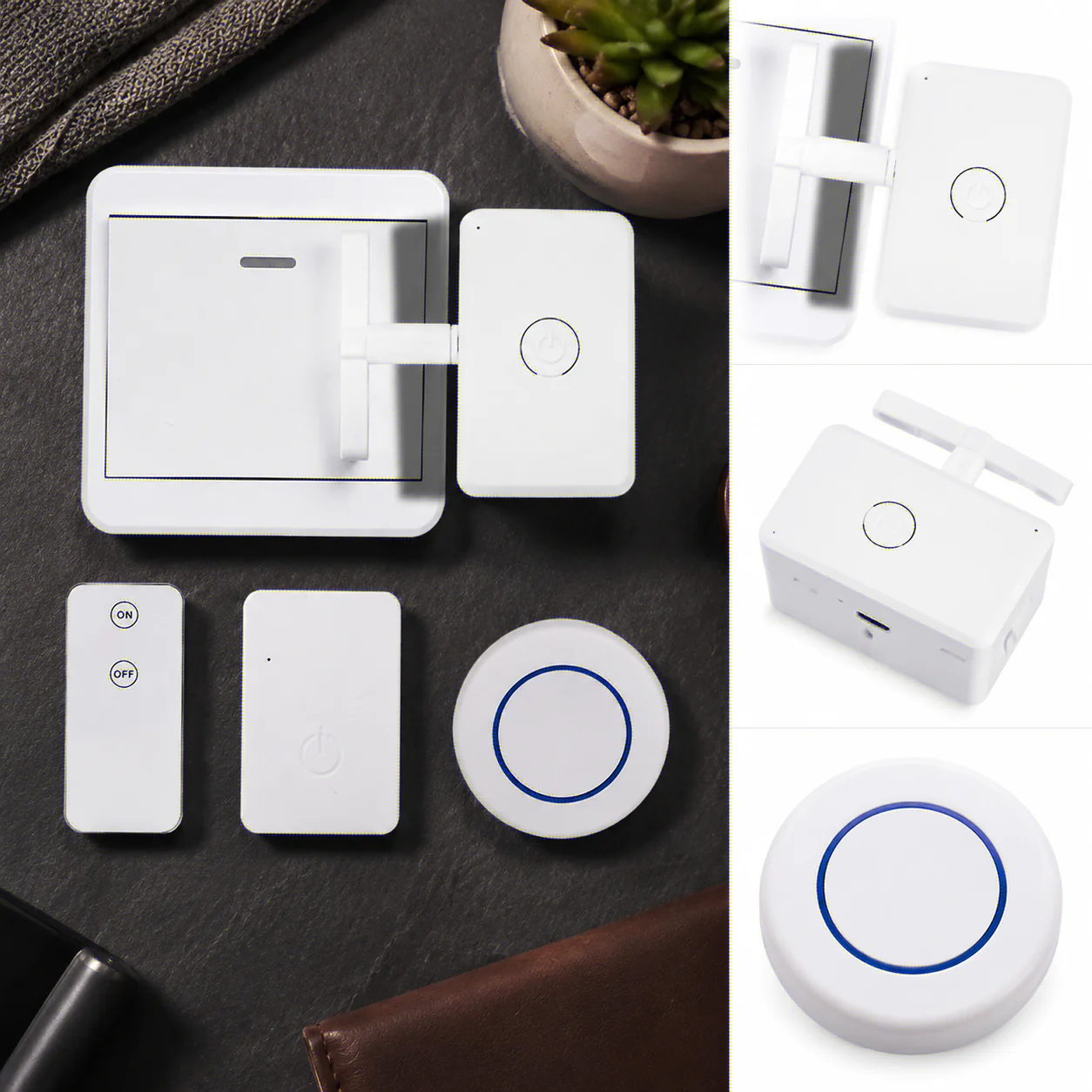 USB Rechargeable Wireless Remote Control Button Pusher, Smart Automatic Light Switch for Home Oasis Select