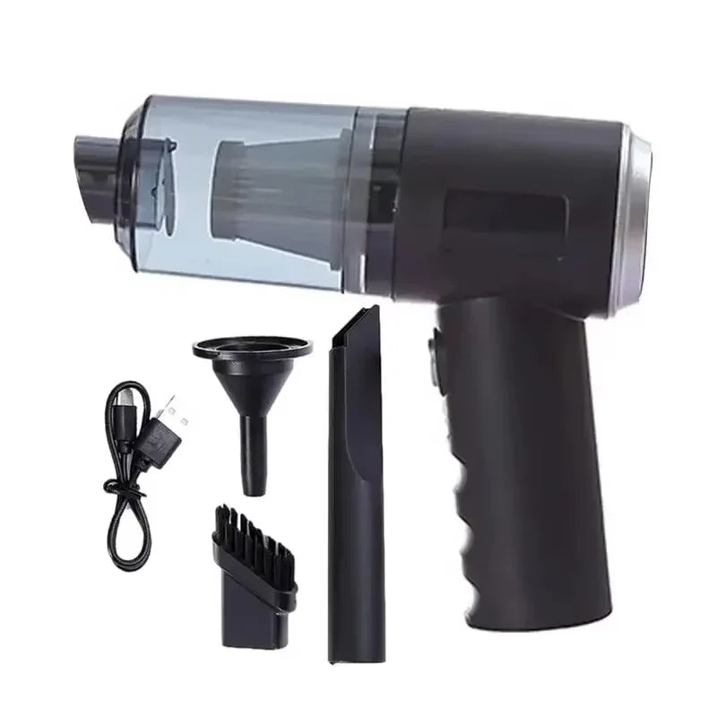 Portable Cordless Handheld Car Vacuum Cleaner Dual Use Blowing & Suction with Multi-Nozzles for Car Home Pet Office Oasis Select