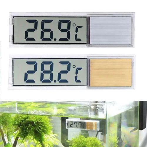 Electronic Fish Tank Temperature Waterproof Aquarium Thermometer 3D Digital LCD Fish Turtle Temp Aquarium Control Accessories Se Oasis Select