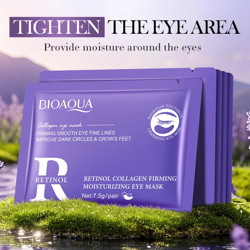 BIOAQUA Retinol Collagen Eye Mask – Dark Circles & Wrinkles Eye Treatment Mask Oasis Select
