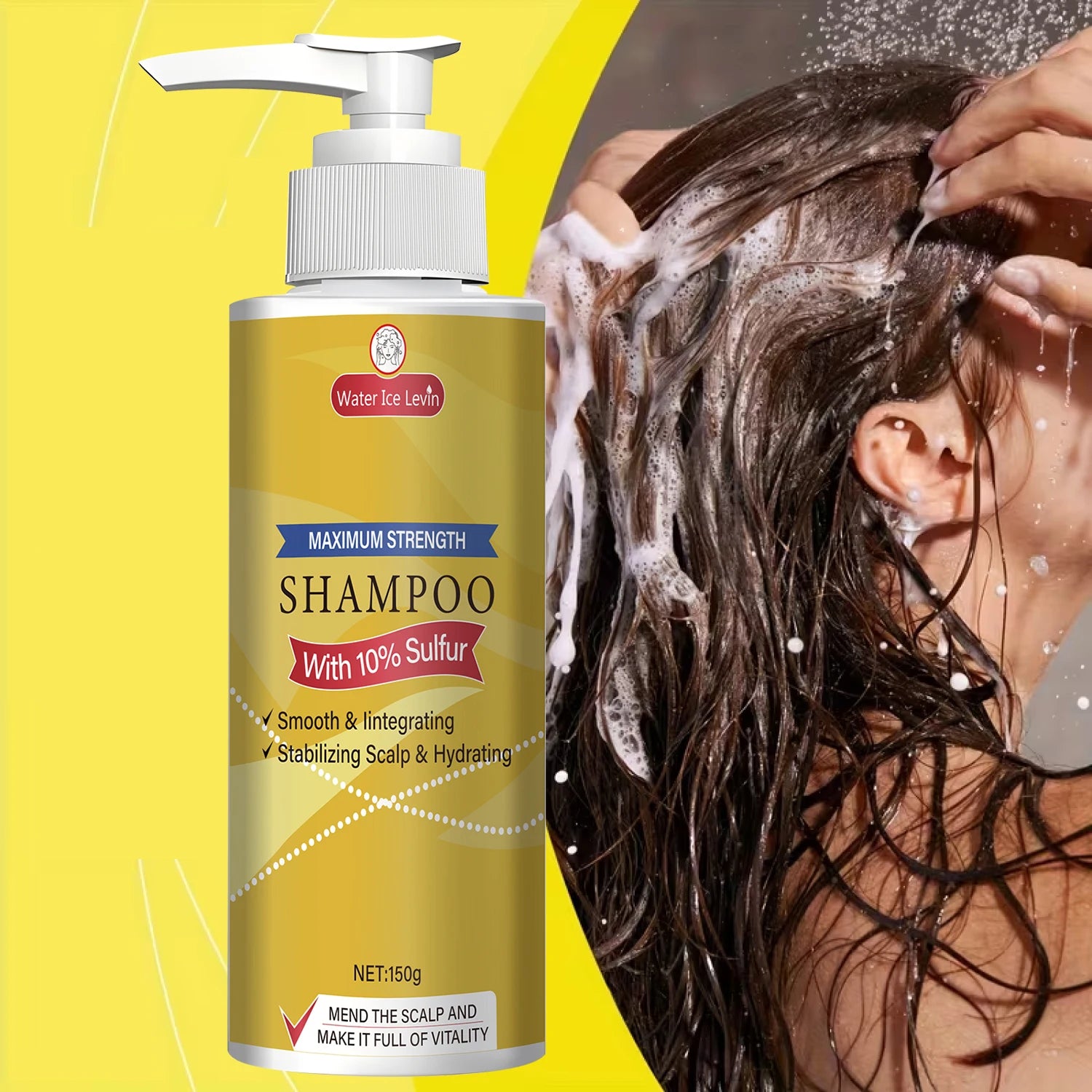 Maximum Strength 10% Sulfur Shampoo - Smoothing, Scalp Stabilizing & Hydrating for Men & Women. Oasis Select