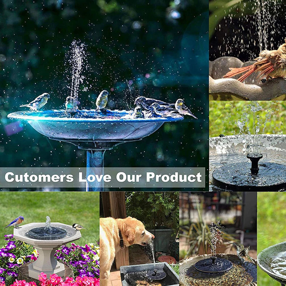 Solar Floating Fountain Pump Kit – Garden Pond & Bird Bath Solar Fountain Pump Oasis Select