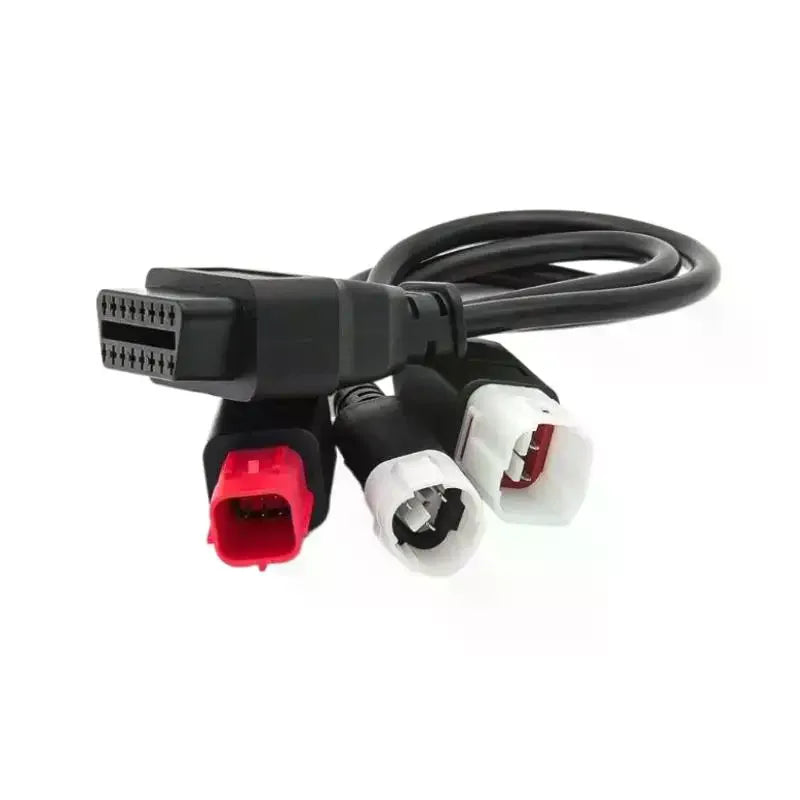 3 IN 1 For 3pin 4pin 6pin OBD2 16PIN Motorcycle Diagnostic Connector Cable Adapter Extension Cable Oasis Select