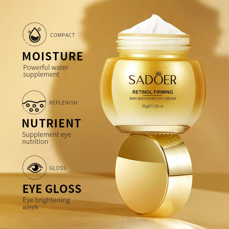 Sadoer Retinol Eye Cream – Firming, Smoothing & Moisturizing Retinol Eye Cream Oasis Select