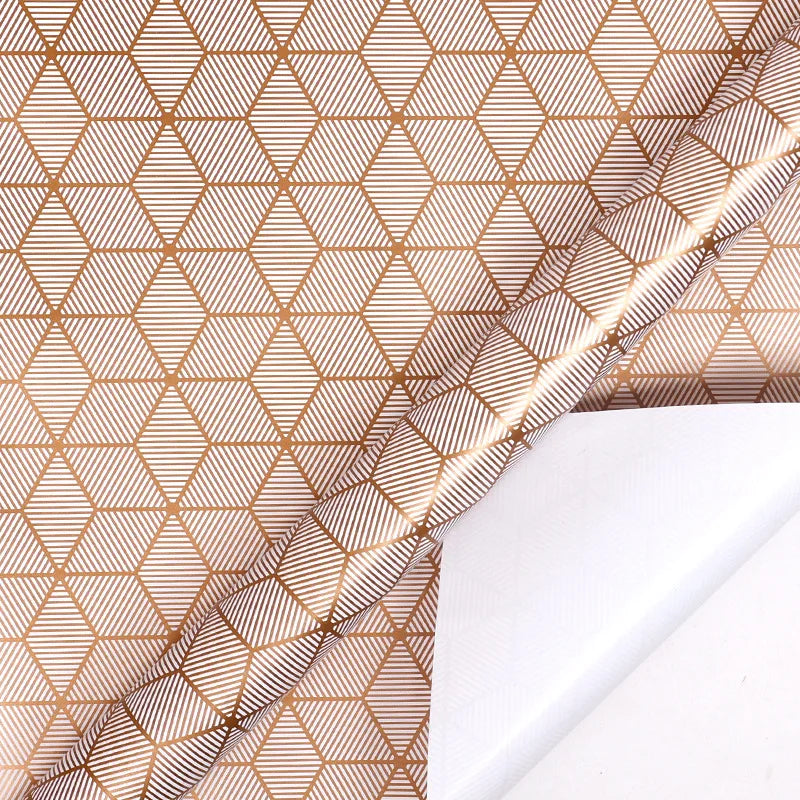 43x300cm Birthday Gift Wrapping Paper Gold Polka Dot Pattern Valentine's Day Bouquet Gift Packaging Paper Party Decoration Paper Oasis Select D