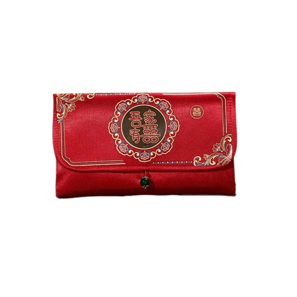 Chinese Brocade Red Envelope | Embroidery Tassel Wedding Gift
