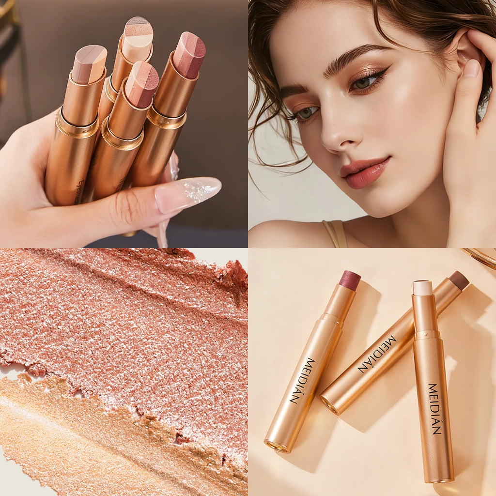 3-Color Waterproof Eye Shadow Stick – Easy Beginner Eyeshadow Eye Shadow Stick Oasis Select