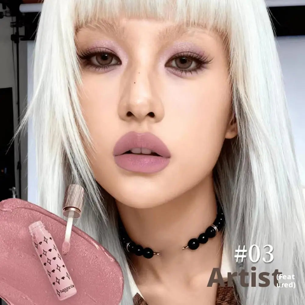 haggard Emo Monster Series Lip Powder Cream Non-Stick Cup Ultra High Color Matte Nude Soft Shimmer Lipstick Makeup Cosmetics Oasis Select