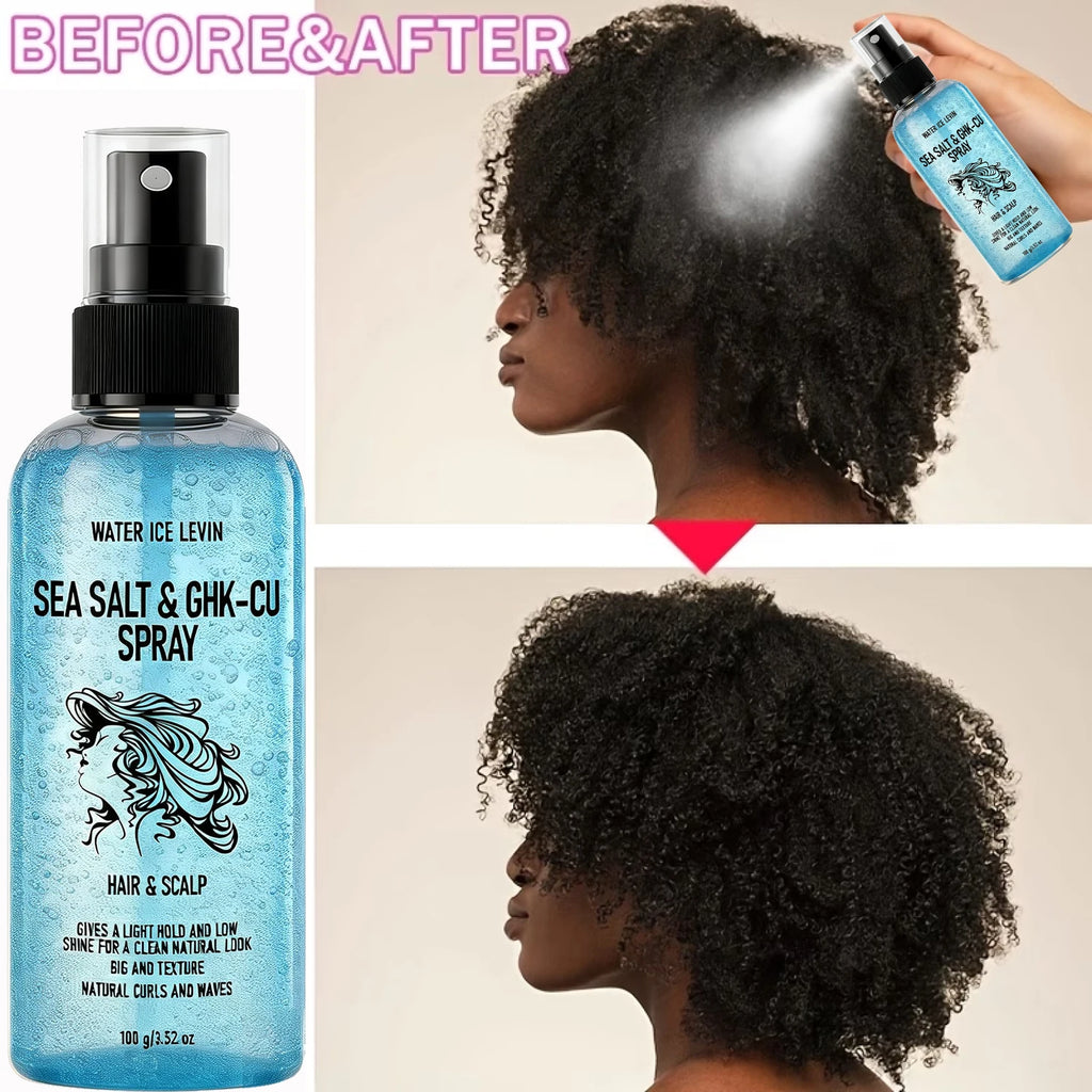 Biotin Keratin Sea Salt Hair Spray – GHK-Cu Curls & Texture Hair Styling Spray Oasis Select