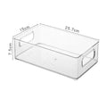 Acrylic Storage Box Desktop Cosmetics Transparent Plastic Box Dormitory Household Facial Mask Skin Box Refrigerator Storage Box Oasis Select Stackable Style