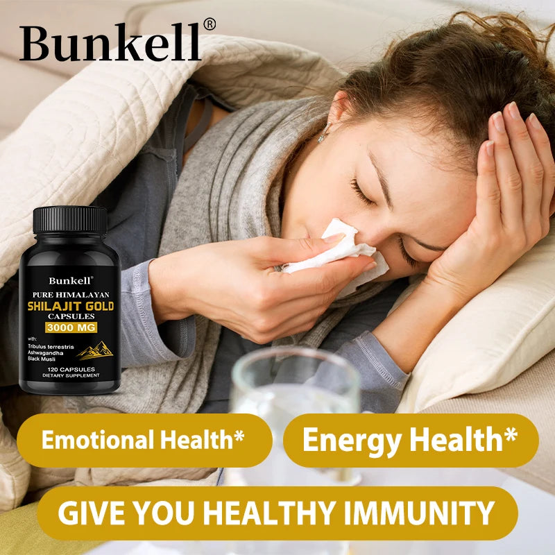 Shilajit Extract Capsules – Energy, Immunity & Mental Clarity Herbal Supplement Oasis Select