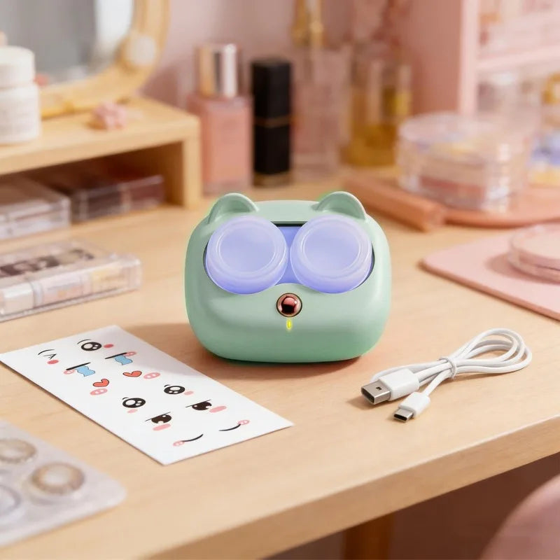 Ultrasonic Contact Lens Cleaner – Portable Protein Removal