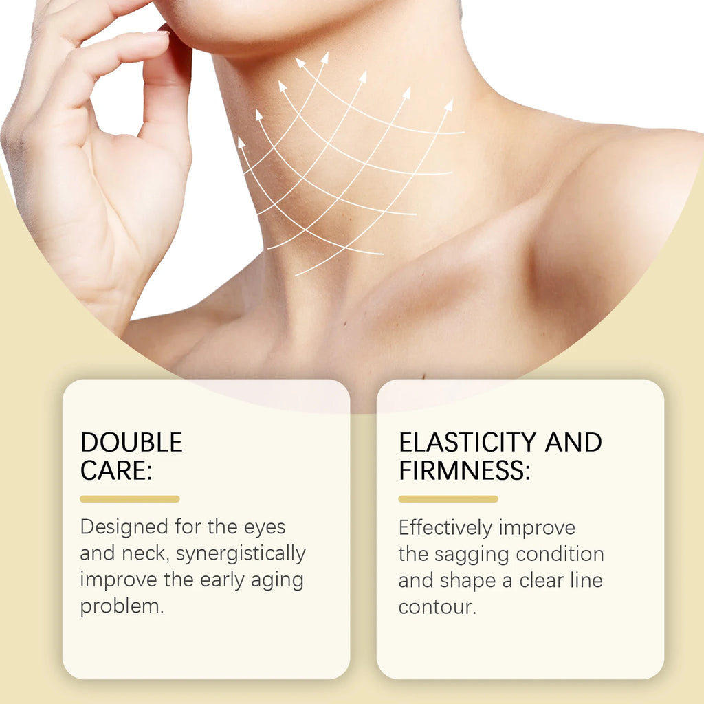 AH-8 Firming Neck Cream Moisturizer Anti Aging Smoothing Wrinkles Electric Massage Polypeptide Eye Cream Eye & Neck Skincare Set Oasis Select