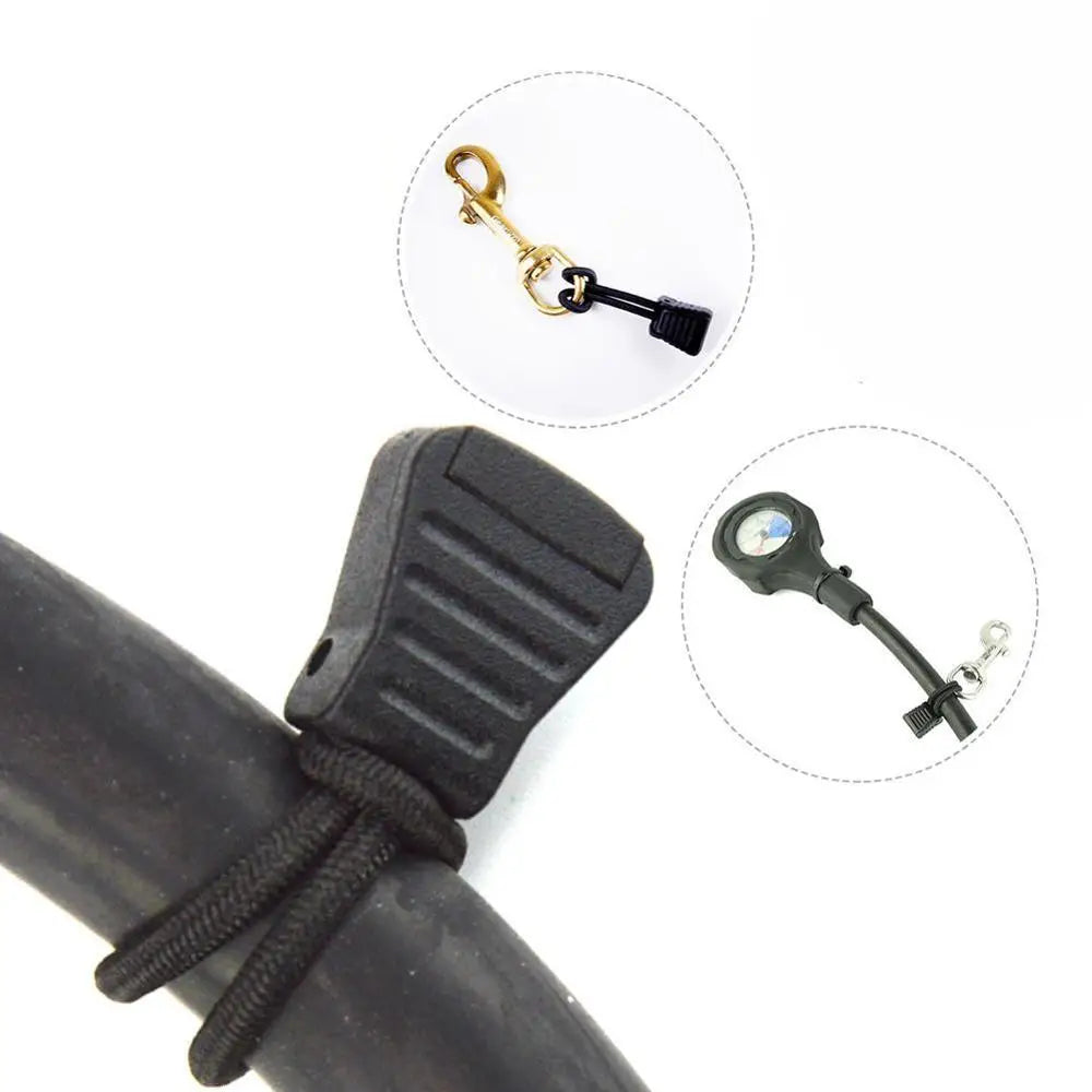 Scuba Diving Hose Retainer Rope Clip Holder Elastic Rope Bungee S6N7 Diving Snorkel Attachment Rope Oasis Select
