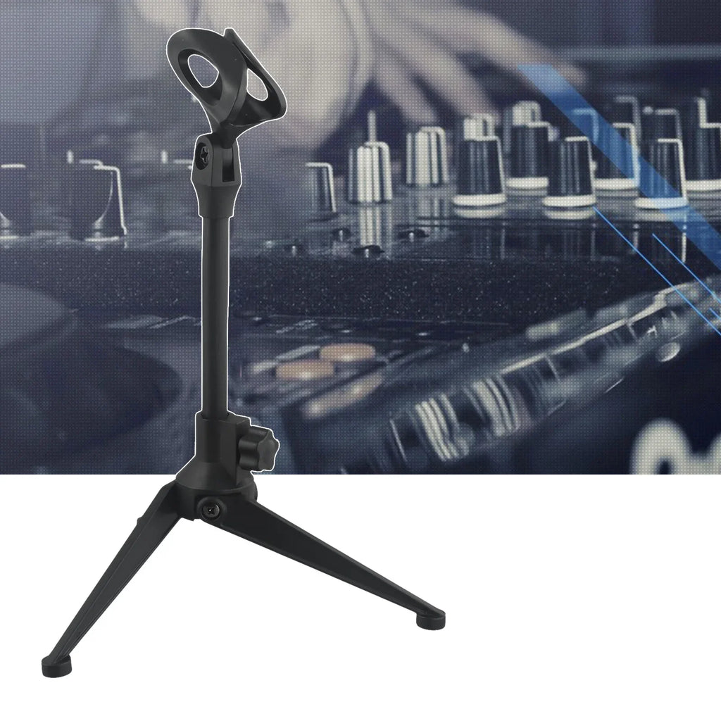 Microphone Stands Desktop Tripods Mini Portable Table Stand Adjustable Mic Stand Mic Clip Holder Bracket Lightweight Brackets Oasis Select