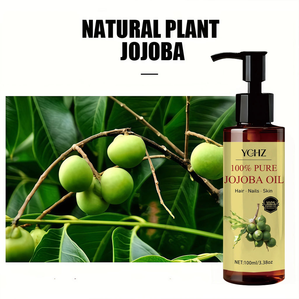 YCHZ Pure Jojoba Oil – Skin, Hair, Body & Eyelash Care 100ml