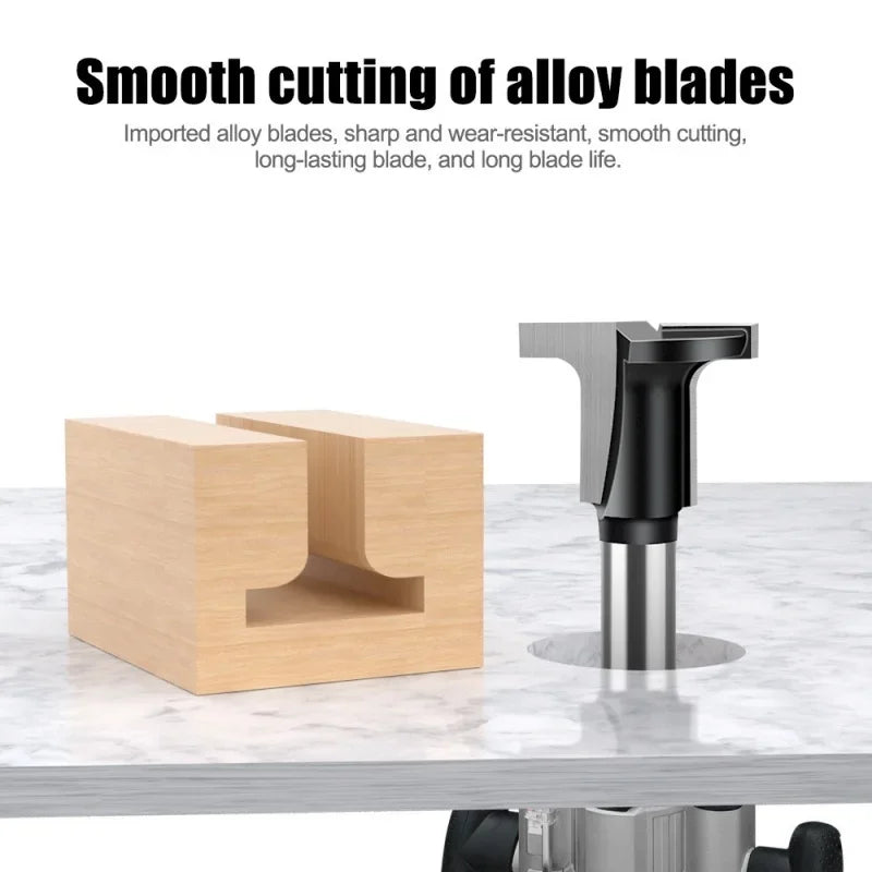 1Pcs 6mm 1/4" Shank Carbon Crystal Plate Arc Bending Router Bit T-half Round Flat Slotted Angle Cutter Woodworking Tools Oasis Select
