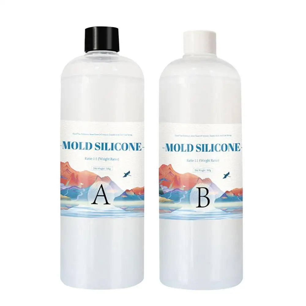 Silicone Mold Making Kit DIY Silicone Mold Making AB1:1Liquid Rubber Silicona Liquida Para Mold Fast Curing Mold Making Silicone Oasis Select 500g set