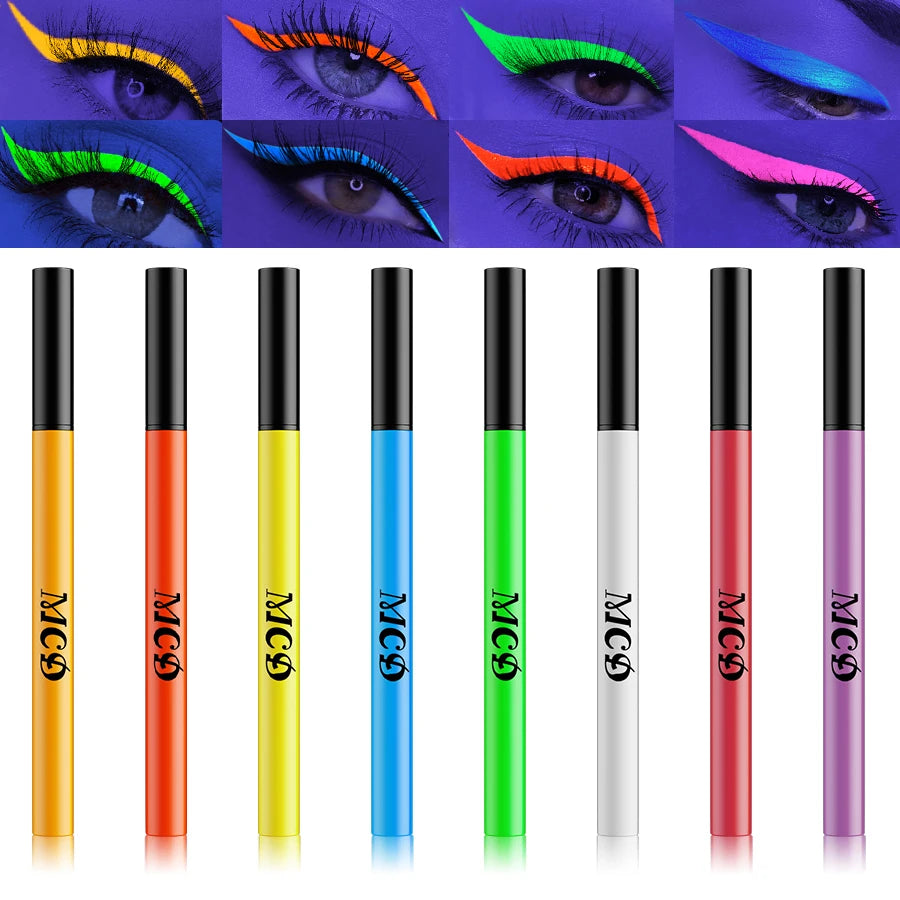 UV Neon Eyeliner Pen – Waterproof Fluorescent Liquid Eye Liner