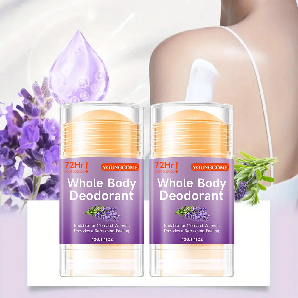 YOUNGCOME Natural Whole Body Deodorant Stick – Peach, 60g Natural Deodorant Stick Oasis Select