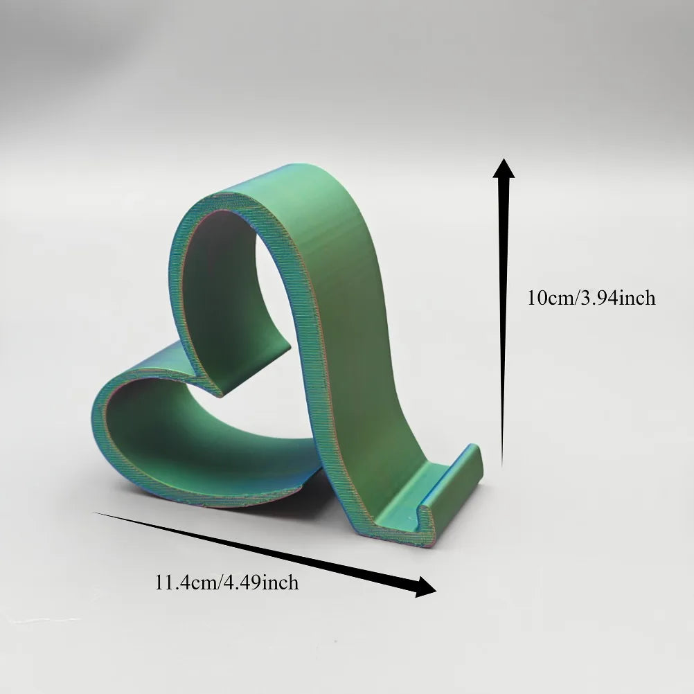 3D Printed Heart Shaped Phone Tablet Stand Multi Color Desktop Holder Home Office Decor Romantic Valentine Christmas Gift Oasis Select