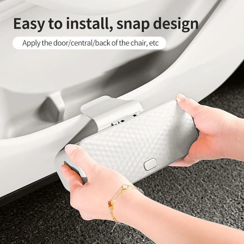 Hanging Car Trash Can with Lid – Waterproof Wet & Dry Organizer