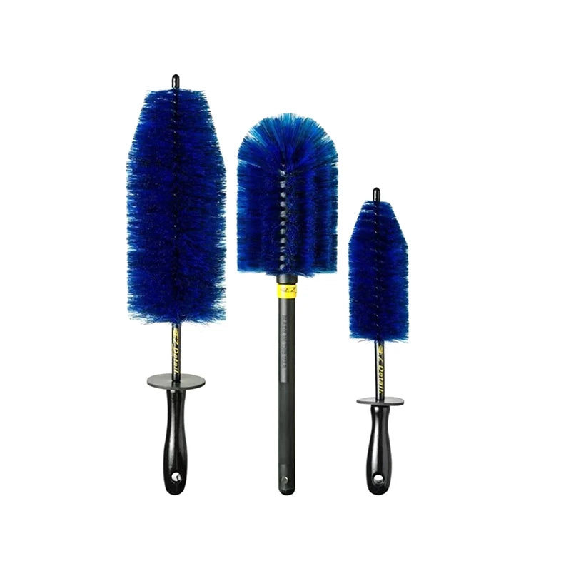 Car Detailing Brush with Soft Bristles; 1/3 Set Non-Scratch Wheel Rim and Tire Cleaning Tool Oasis Select 3PCS
