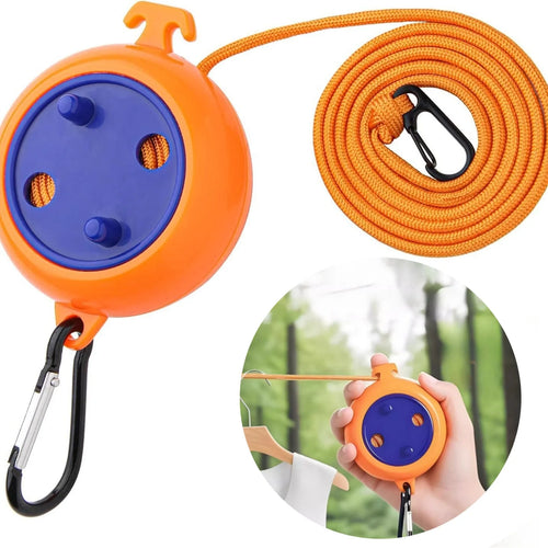 10M Telescopic Travel Laundry Line Windproof Non Slip Outdoor Hanging Rope Lightweight Portable Camping Hotel Drying Accessory Oasis Select