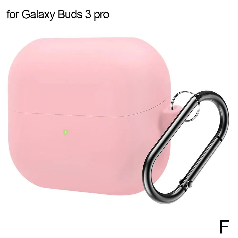 Silicone Case for Samsung Galaxy Buds 3 & 3 Pro + Carabiner