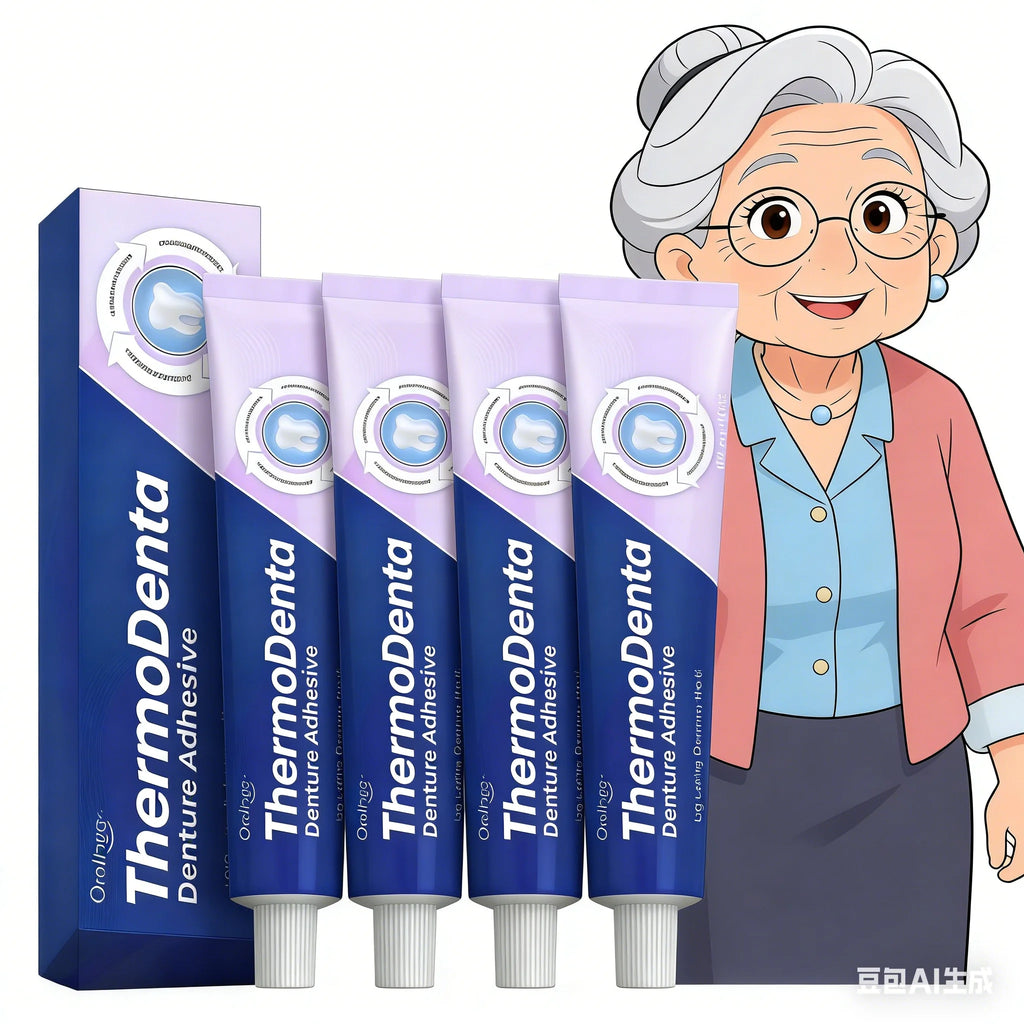 Zinc-Free Denture Fixation Adhesive – Up to 4-Day Secure Hold Denture Adhesive Oasis Select 4pcs