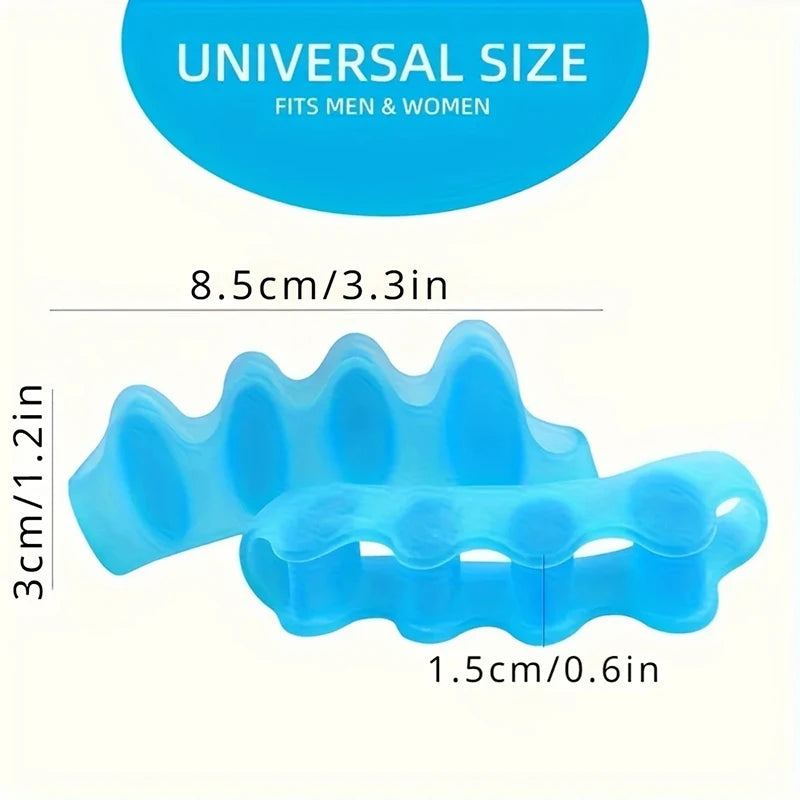 Soft Silicone Toe Spacers – Reusable Gel Separators, 2-Pack Toe Spacers Oasis Select