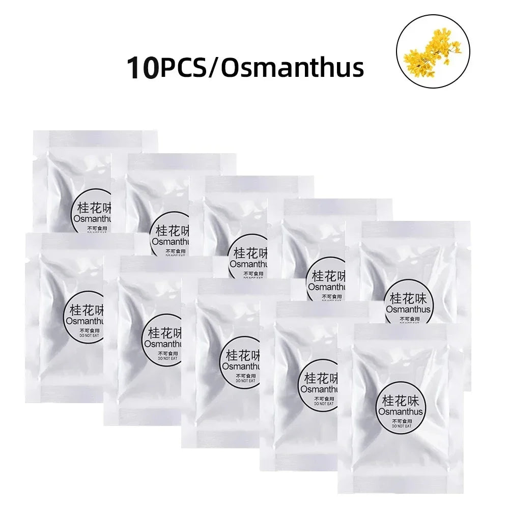 5/10/15pcs Car Air Freshener Supplement Car Vent Perfume Refill Replace Aroma Cotton Pads Perfume Fragrance Interior Accessories Oasis Select Osmanthus-10pcs